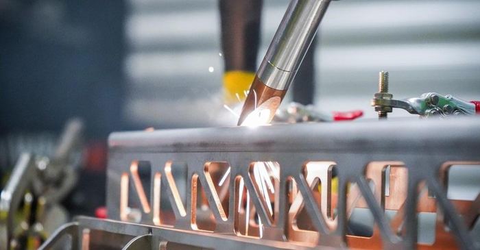 Laser welding in action